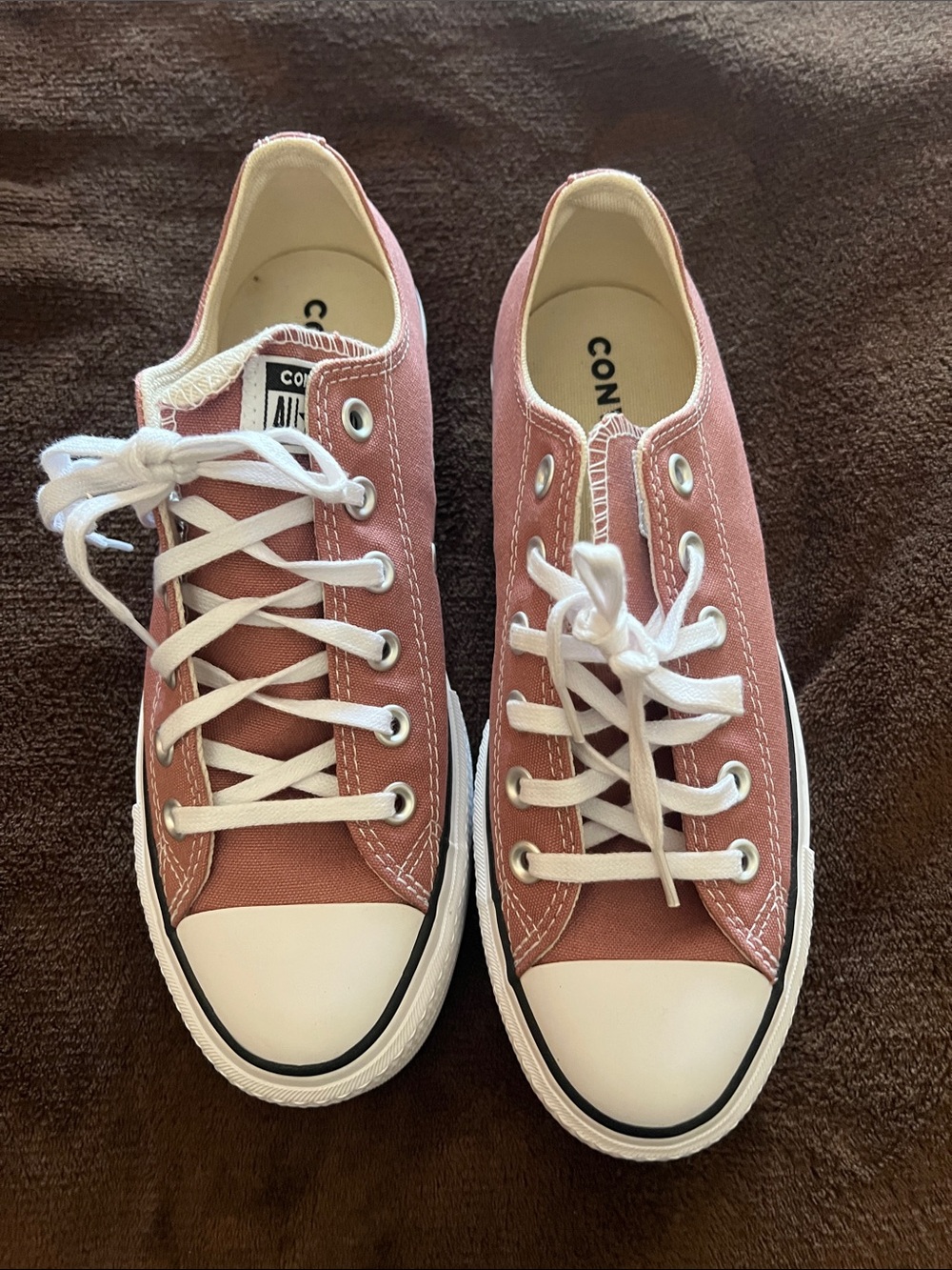 Converse Pink Low Top Canvas Sneakers